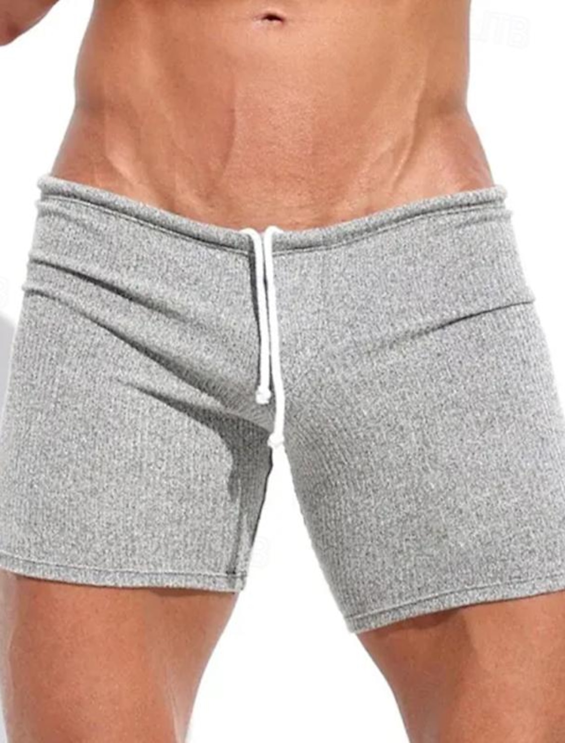 Men's Bermuda Shorts Sweat Shorts Shorts Drawstring Elastic Waist Plain Comfort Sports Short Daily Gym Yoga Athleisure Khaki White Micro-elastic