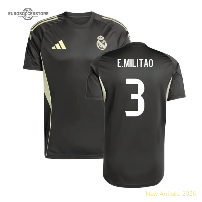 Fan-Favorite 2025-2026 Real Madrid Training Jersey (Utility Grey) (E.Militao