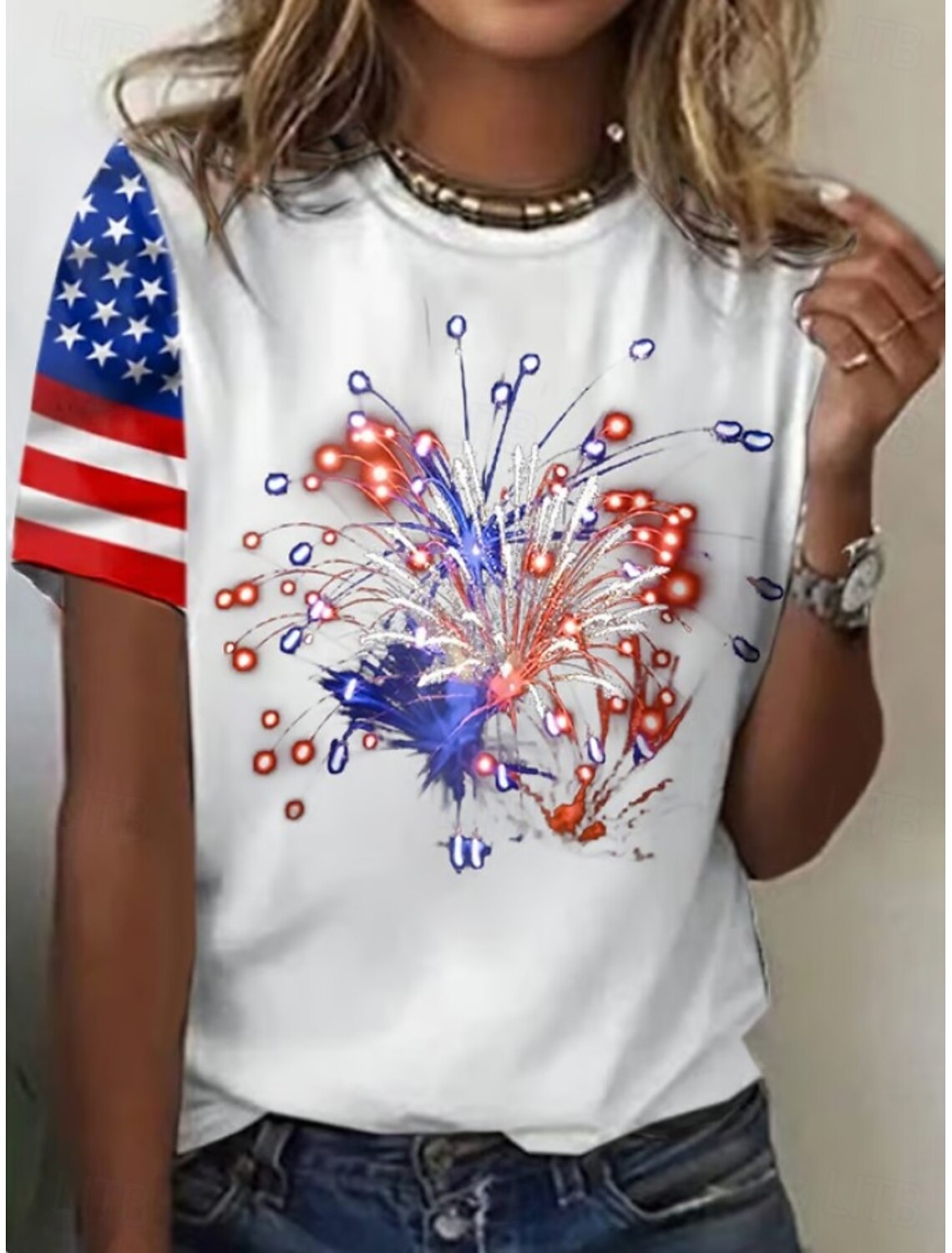 World Soccer Match 2026 Women's T Shirt Print Graphic Soccer Team Stylish Casual Short Sleeve V Neck Regular Tops Daily Blue White Yellow Royal Blue Green Summer Spring