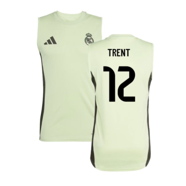2025-2026 Real Madrid Sleeveless Training Jersey (Almost Lime) (Trent 12)