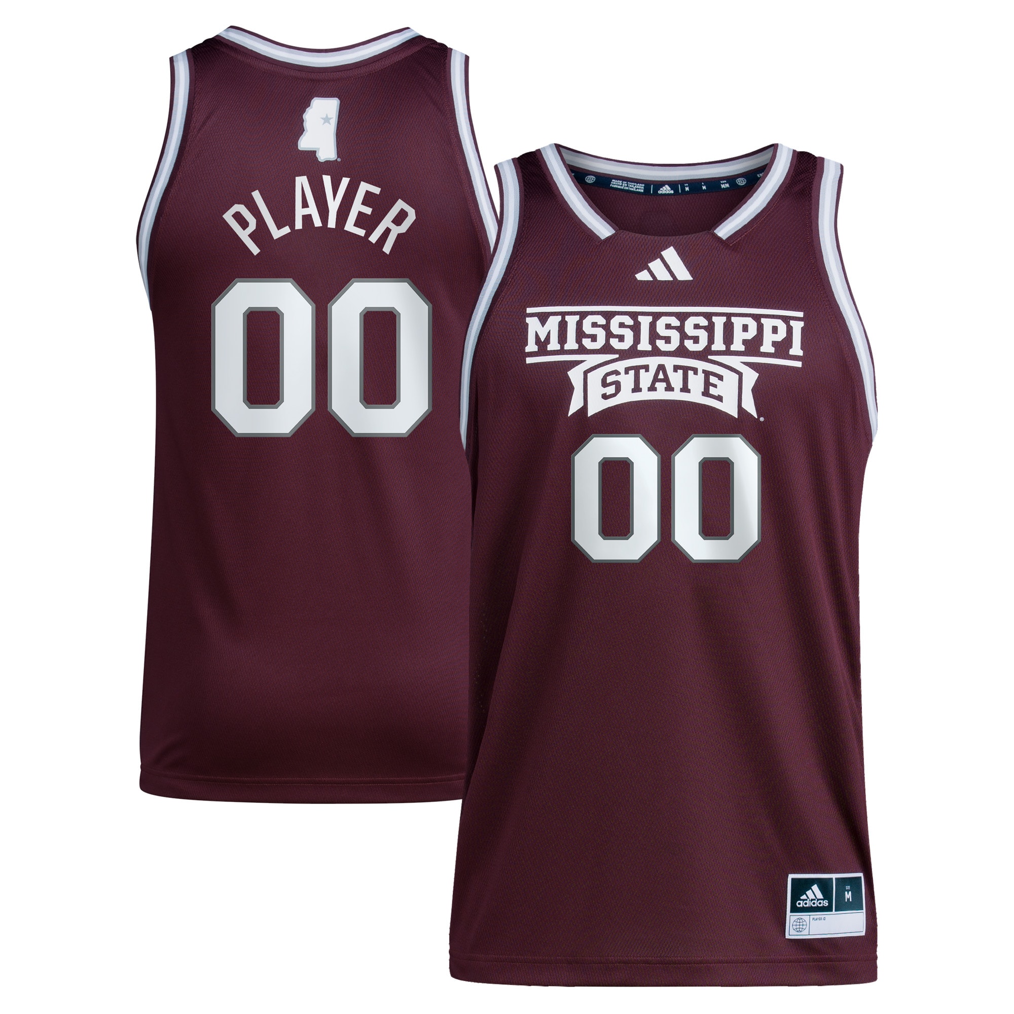 [NJP] Women's Mississippi State Bulldogs Pick-A-Player NIL Men's Basketball Jersey - Maroon