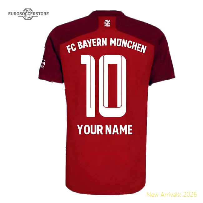 Best-Selling 2021-2022 Bayern Munich Home Shirt (Your Name)