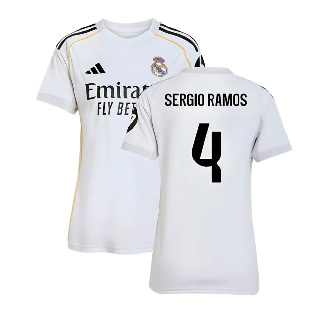 2025-2026 Real Madrid Home Shirt (Womens) (Sergio Ramos 4)