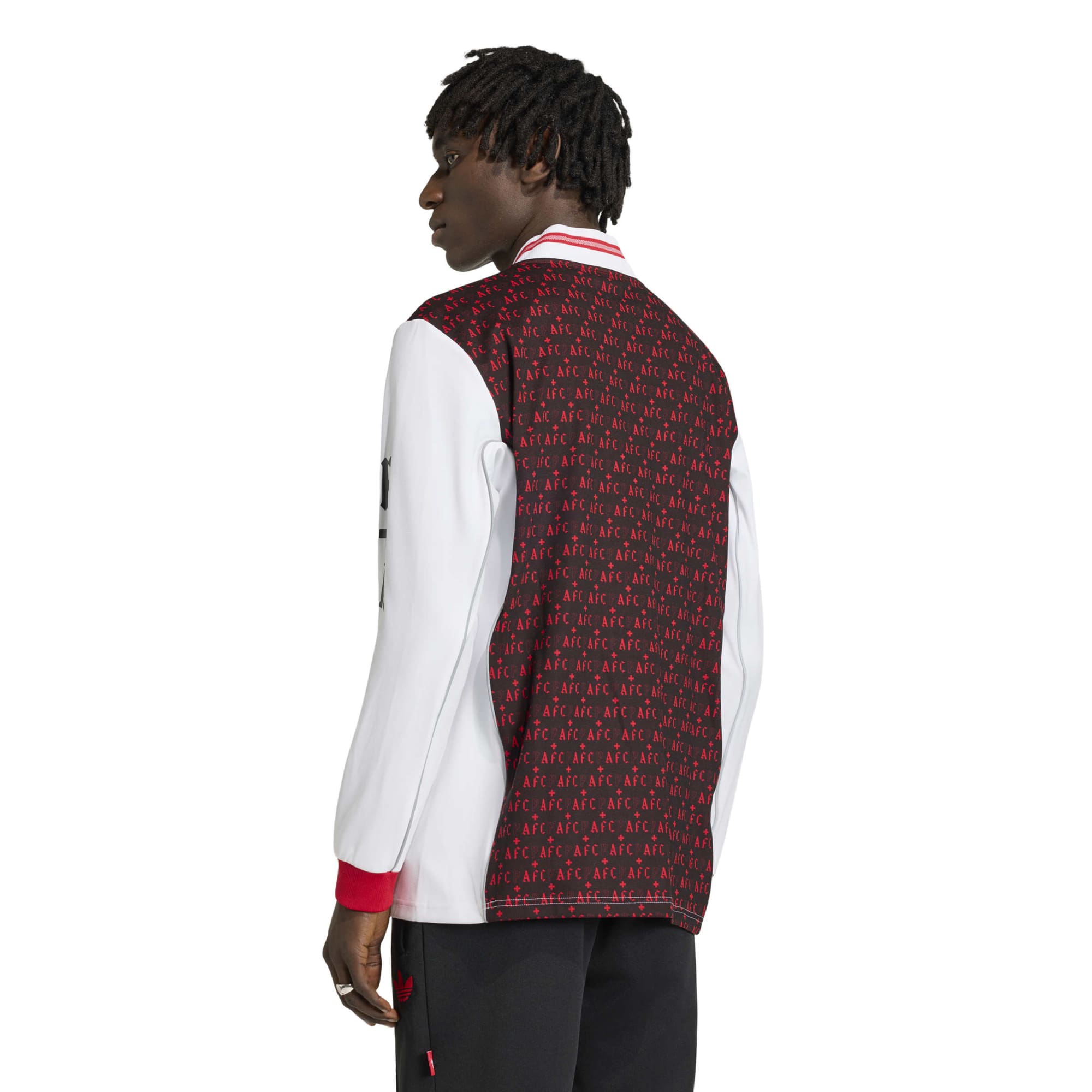 [SJH] Arsenal x Places+Faces Lifestyler Long Sleeve Fashion Jersey - Black