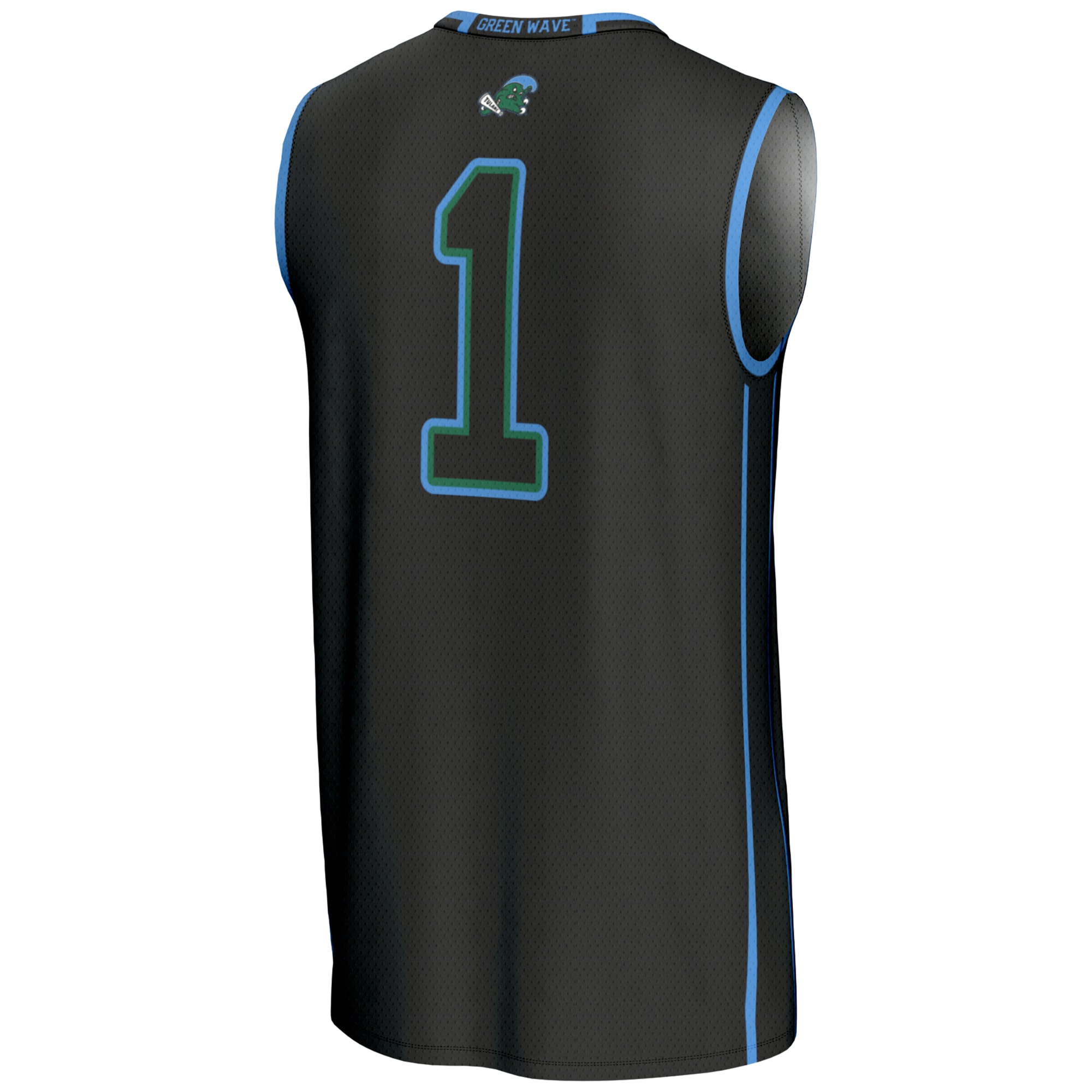 [NJP] Tulane Green Wave GameDay Greats Youth Lightweight Basketball Jersey - Black