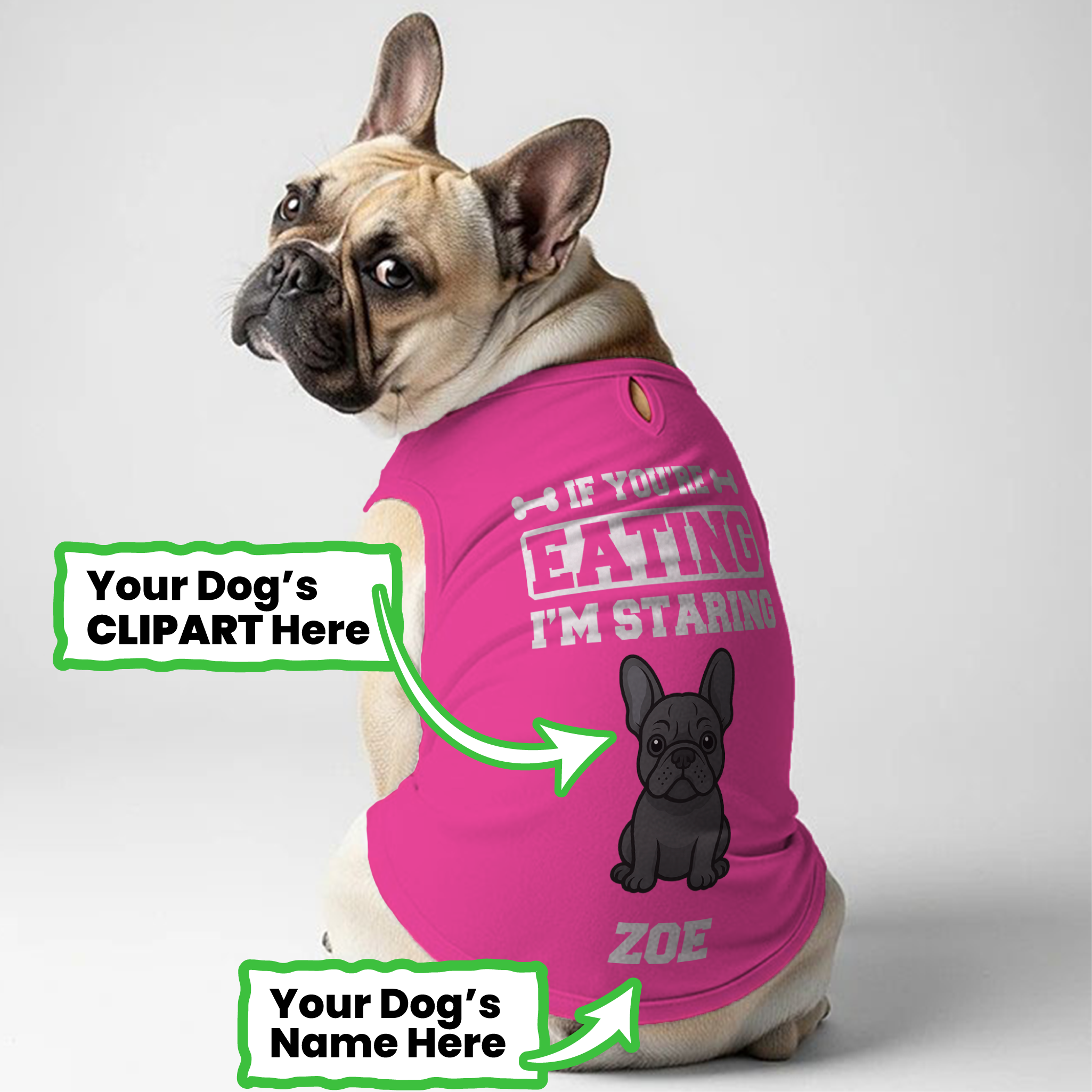 If you’re eating - Personalized Frenchie Shirt | Custom Dog T-Shirt for French Bulldogs