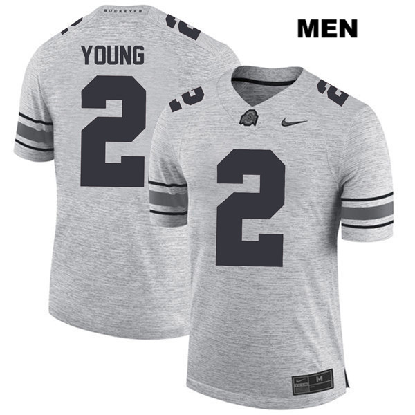away jersey Men's OSU Ohio Chase Young #2 Gray 2024 Football Jersey