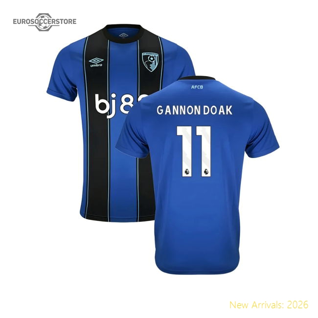 2025-2026 Bournemouth Away Shirt (gannon Doak 11) - Collectors Item