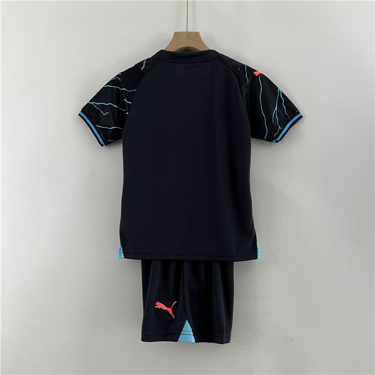 Lightweight Man City Kids Manchester City 2324 Third Kit ShirtShorts