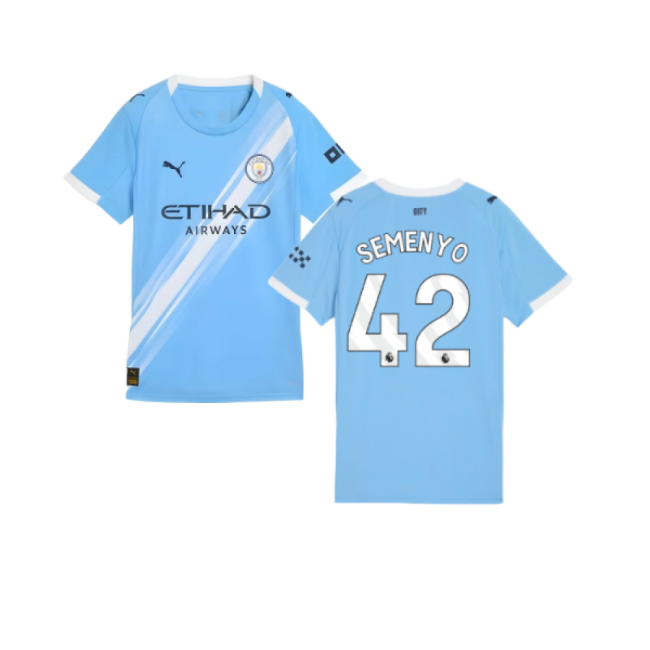 Luxury Womens Man City Semenyo Jersey 2025-2026 Stretchy