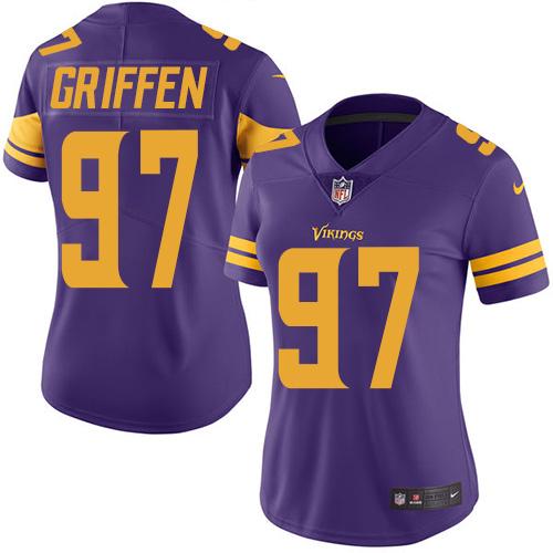 NFL M V Vikings #97 Everson Griffen Purple Limited Jersey - Authent...