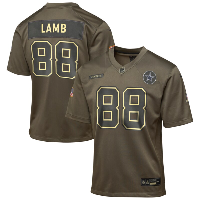 None CeeDee Lamb DAL Cowboys Classic Premium Material Jersey