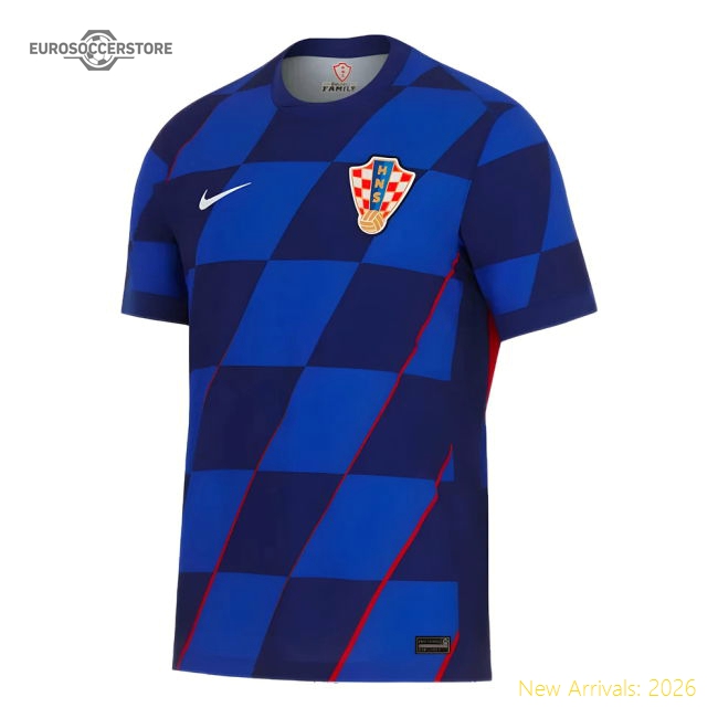 Croatia 2024 Away Jersey Shirt Football Fan Apparel Game Day Apparel