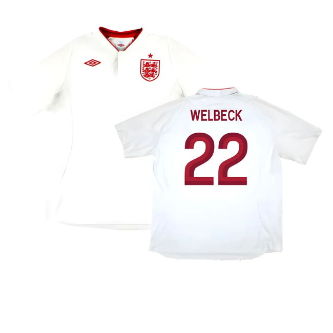 Authentic Replica England Home Fan Jersey for Adults (Welbeck 22)