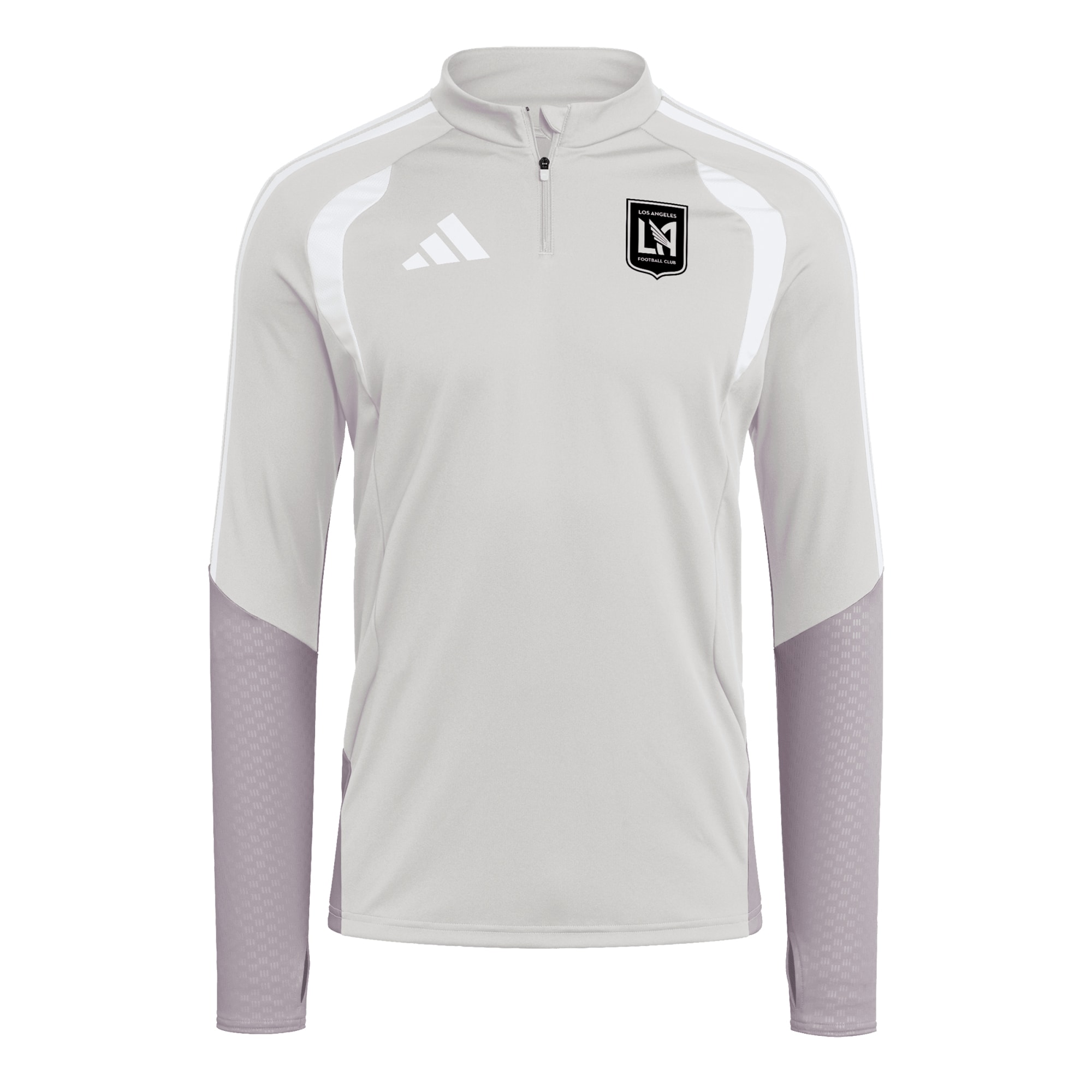 [SJH] LAFC 2026 Tiro Competition Quarter-Zip Training Jersey Top - Silver
