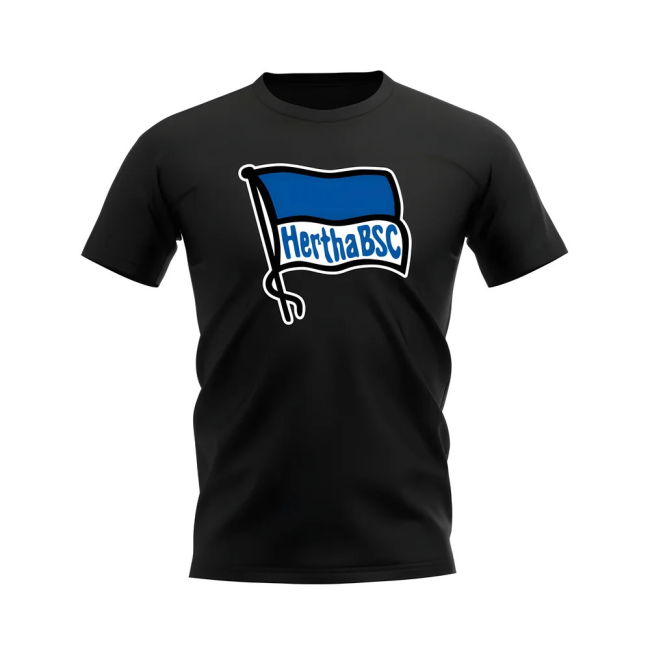 Hertha Berlin Badge T-Shirt (Black) | Premium | Great Deal