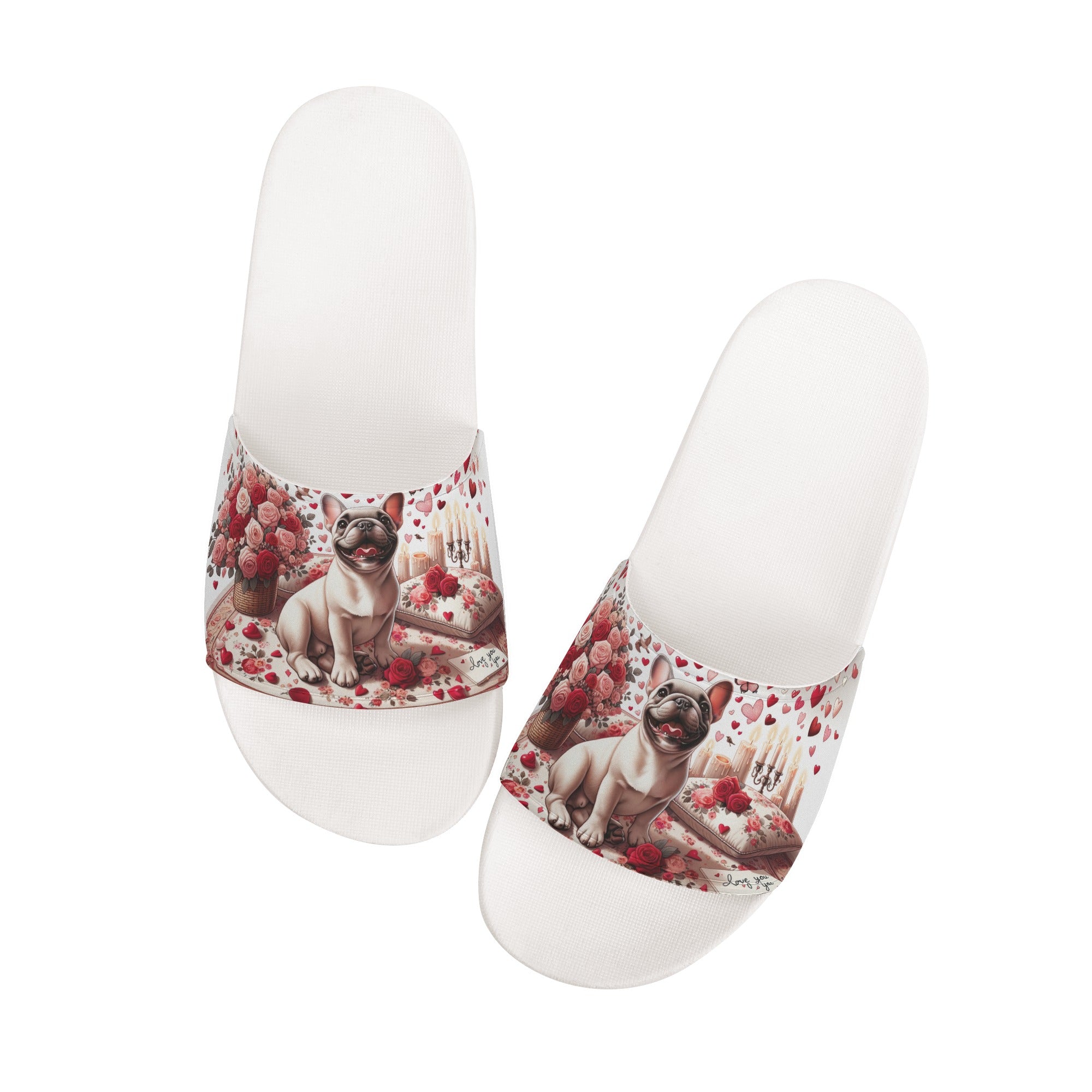 Comfy Frenchie Lover Dixie - Premium Sandals Indoor Comfort