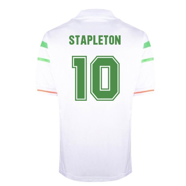 [HP] 1988 Ireland European Championship Away shirt (Stapleton 10)