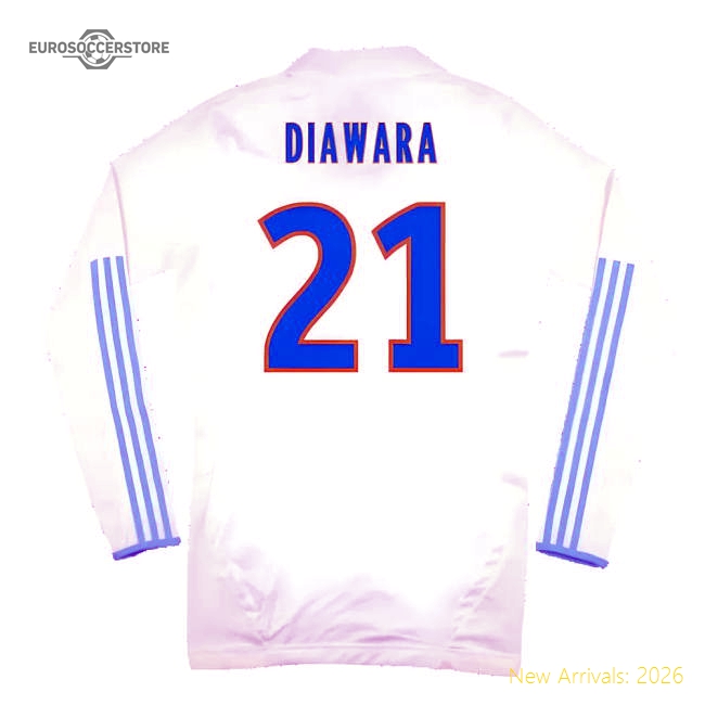 Trending Marseille 2011-12 Player Spec Long Sleeve Home Shirt ((Excellent) L) (Diawara