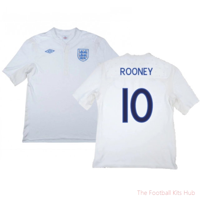 England 2011-12 Home Shirt (XL) (Good) (ROONEY 10)