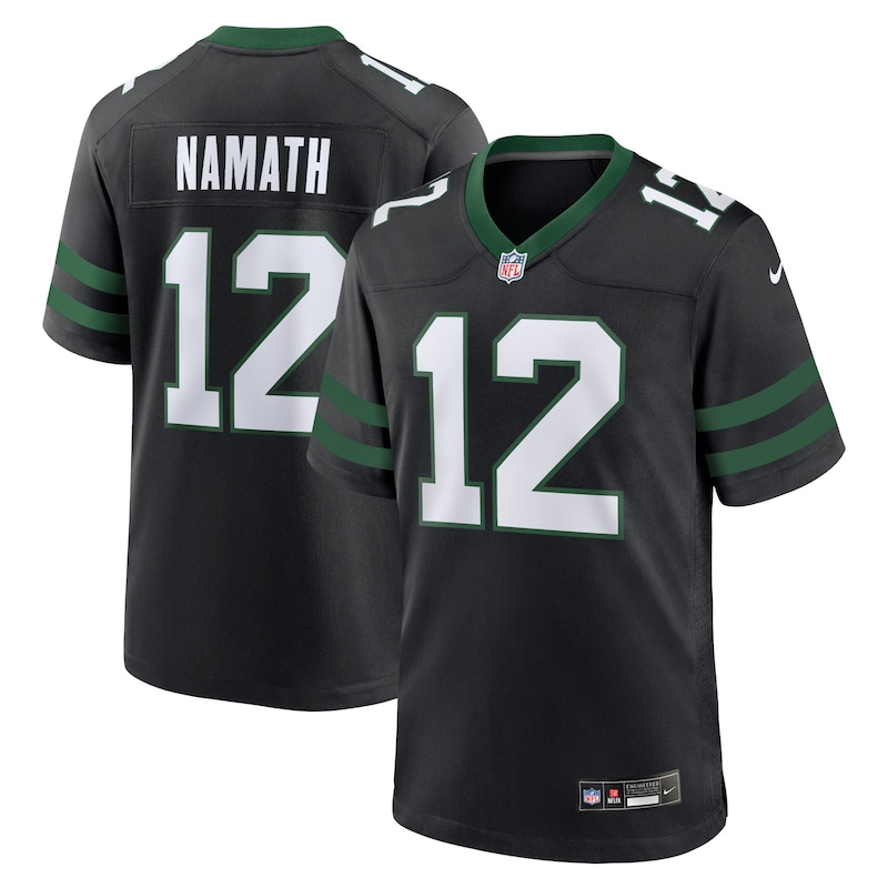 None Joe Namath Star Player NY Jets Authentic Jersey Football Apparel