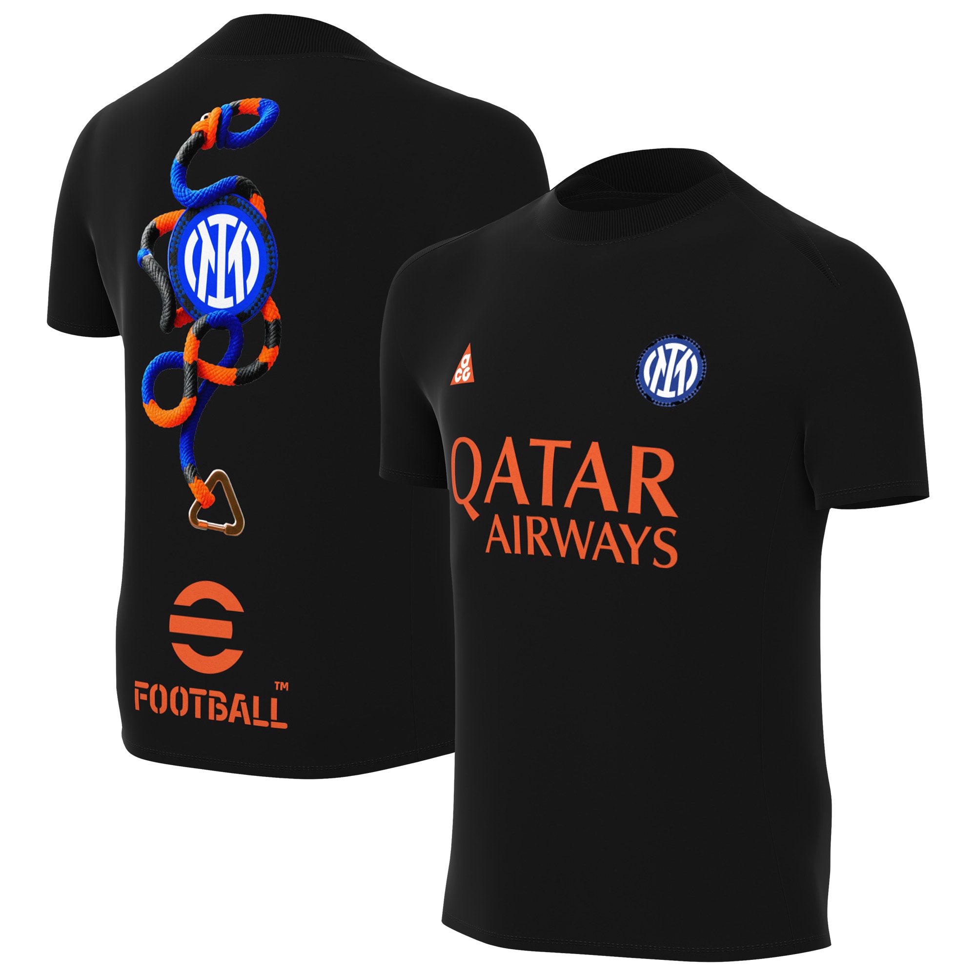 [SJH] Inter Milan Youth Pre-Match Dri-FIT Jersey Top - Black