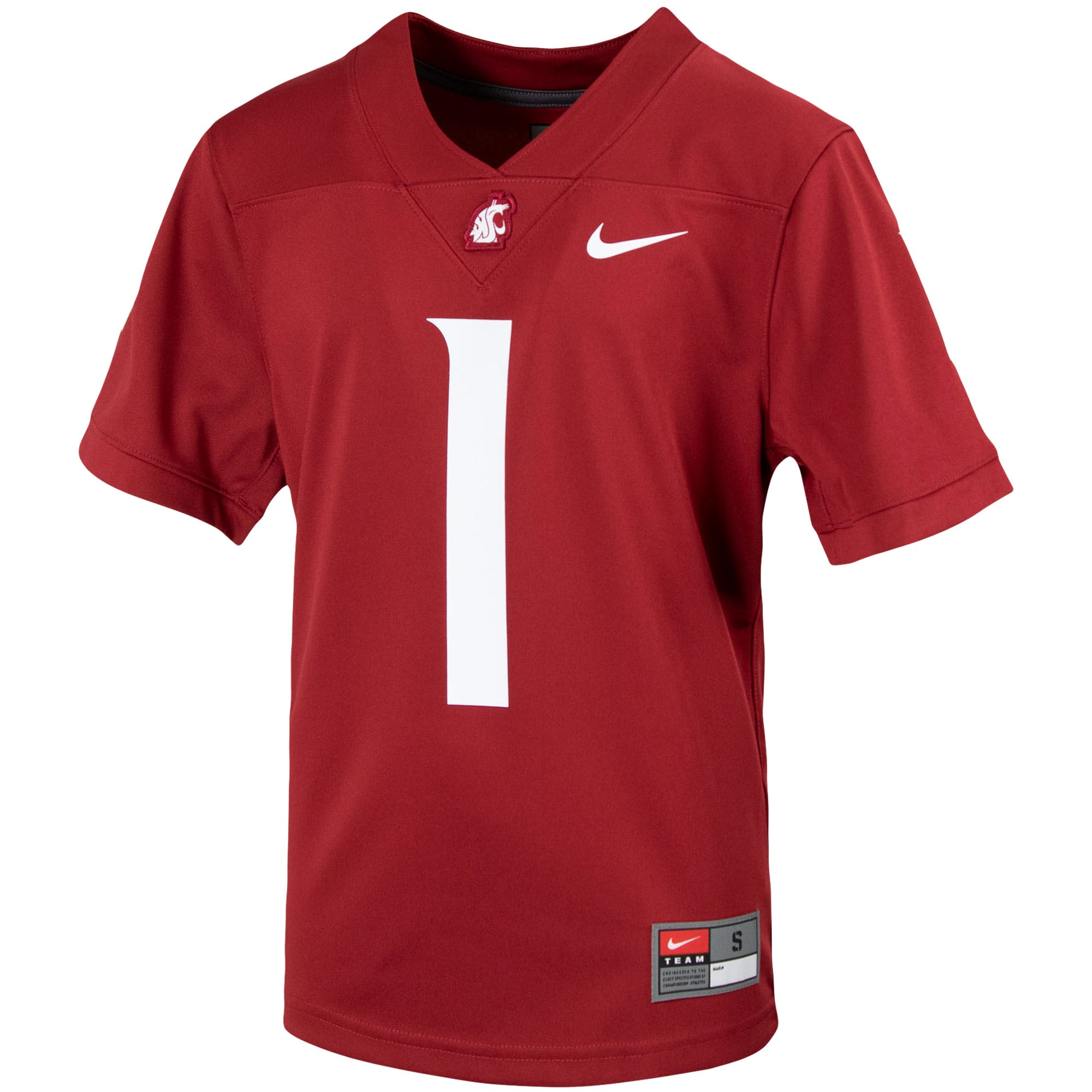 [DDG] Washington State Cougars Youth Untouchable Football Jersey - Crimson
