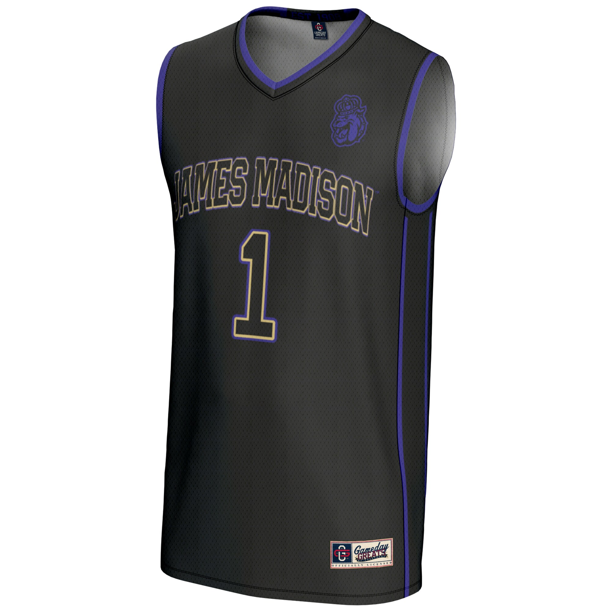 [DDG] James Madison Dukes GameDay Greats Youth Lightweight Basketball Jersey - Black