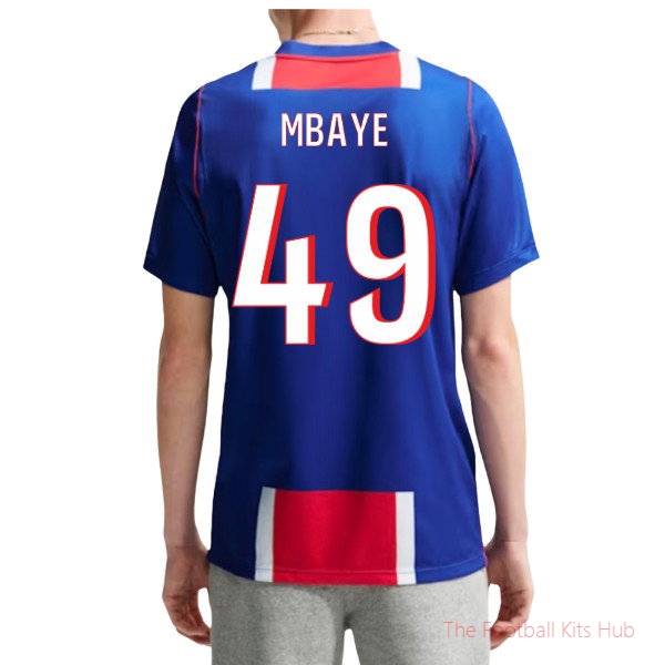 PSG Paris Saint Germain 2026-2027 Home Shirt (Mbaye 49)