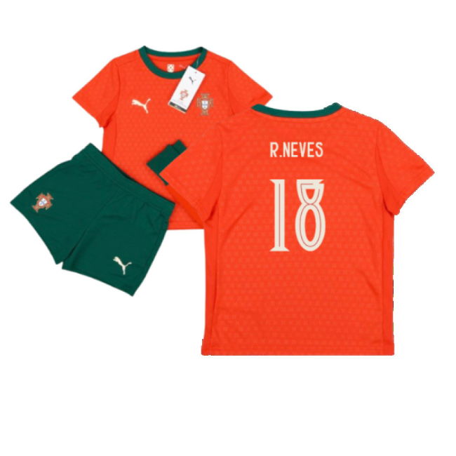 2025-2026 Portugal Home Mini Kit (R.Neves 18) Oranje Official
