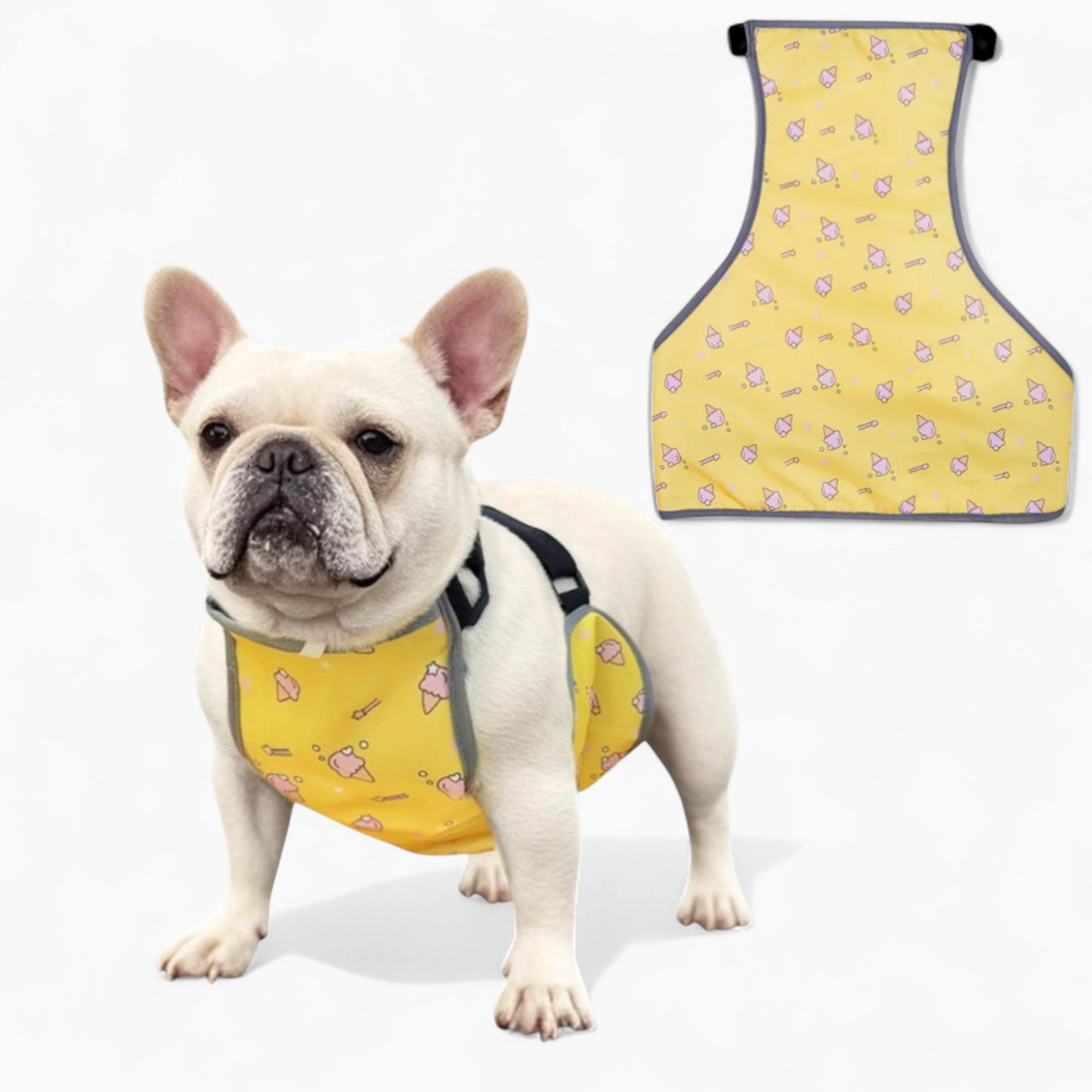 CooLie Frenchie Cooling Vest – Summer Belly Protection Comfort