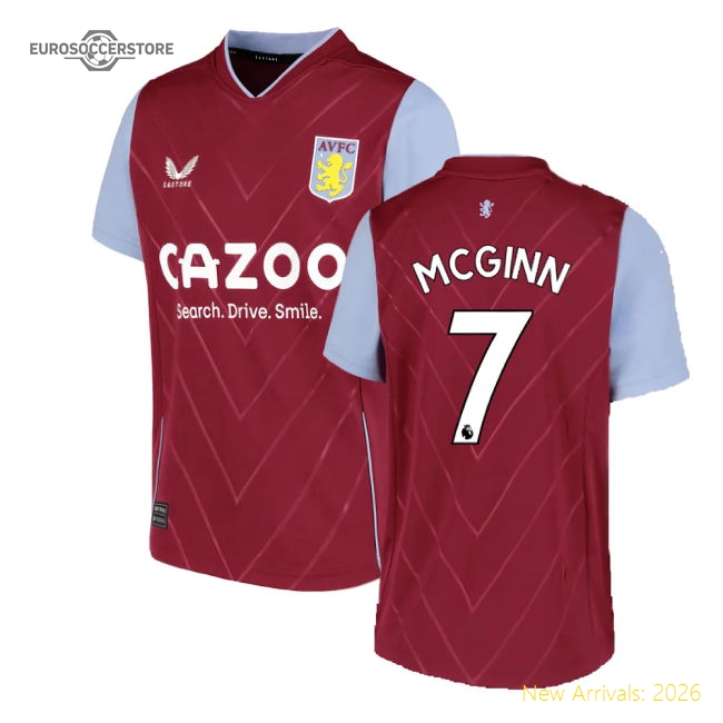 Child-friendly Kids Football Team Mcginn Jersey 2022-2023 Stretchy