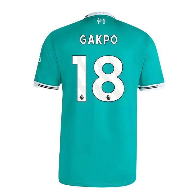Gakpo 18 Updated Comfortable Liverpool Third Match Shirt