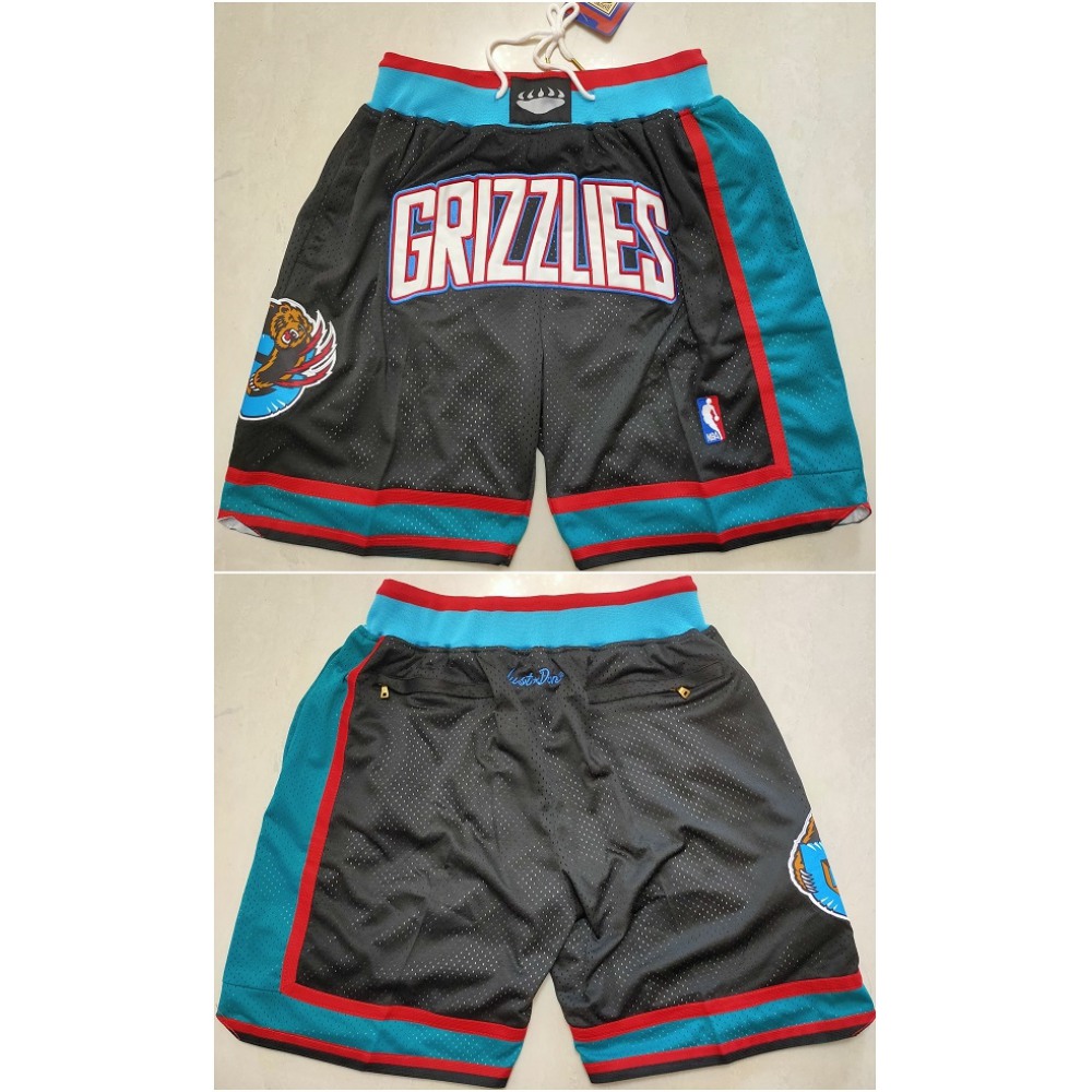 Men's Memphis Grizzlies Black Shorts (Run Small)