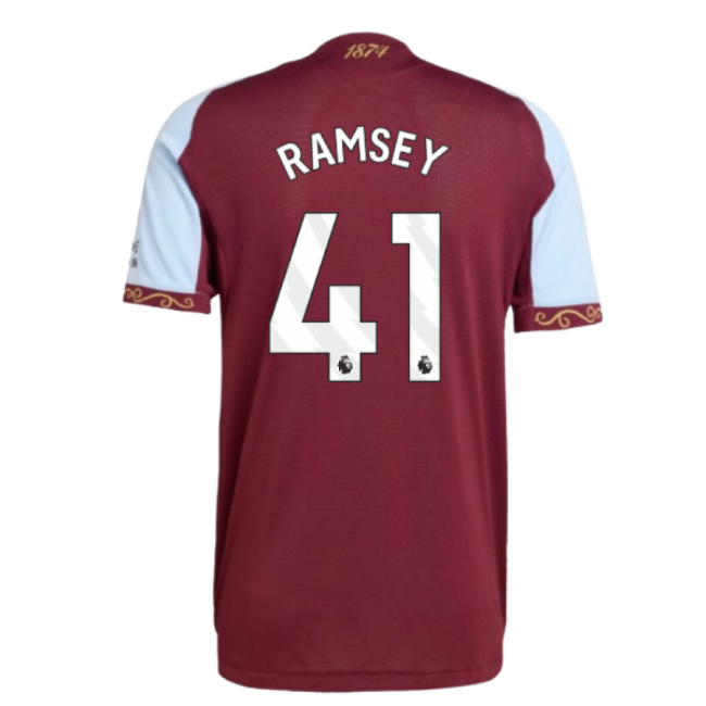 Authentic 2025-2026 Aston Villa Authentic Home Shirt (ramsey 41)