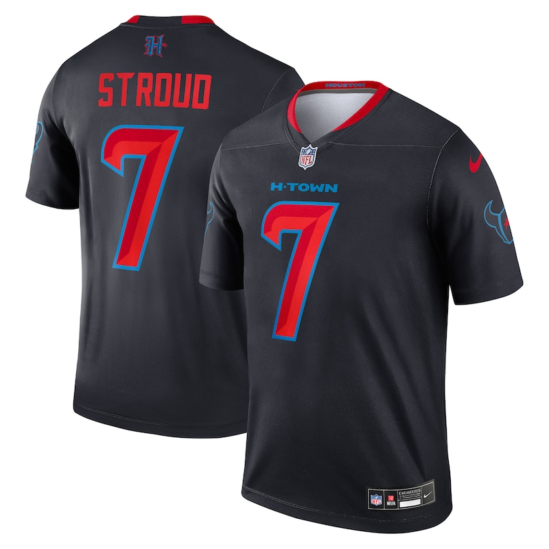 None C.J. Stroud HOU Texans Retro Durable Jersey for NFL Fans