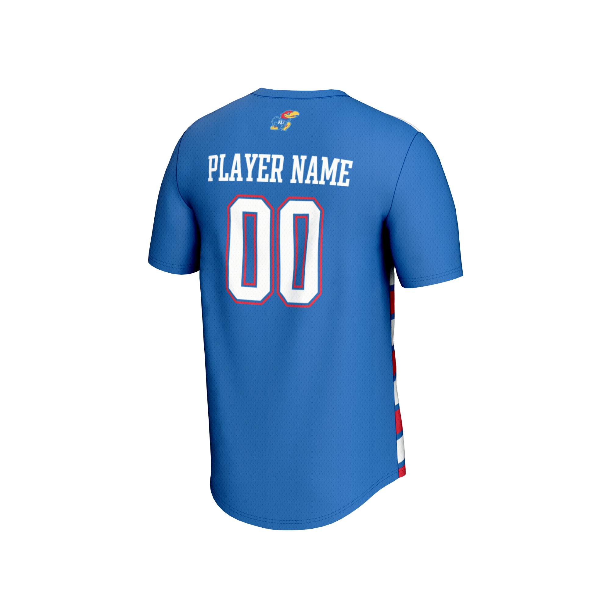 [NJP] Kansas Jayhawks GameDay Greats Unisex NIL Pick-A-Player Collegiate Women's Soccer Lightweight Fashion Jersey - Royal
