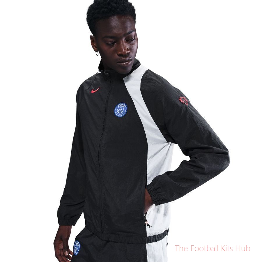 Paris Saint Germain Track Jacket T90 Woven GX 3rd - Black/White/Global Red