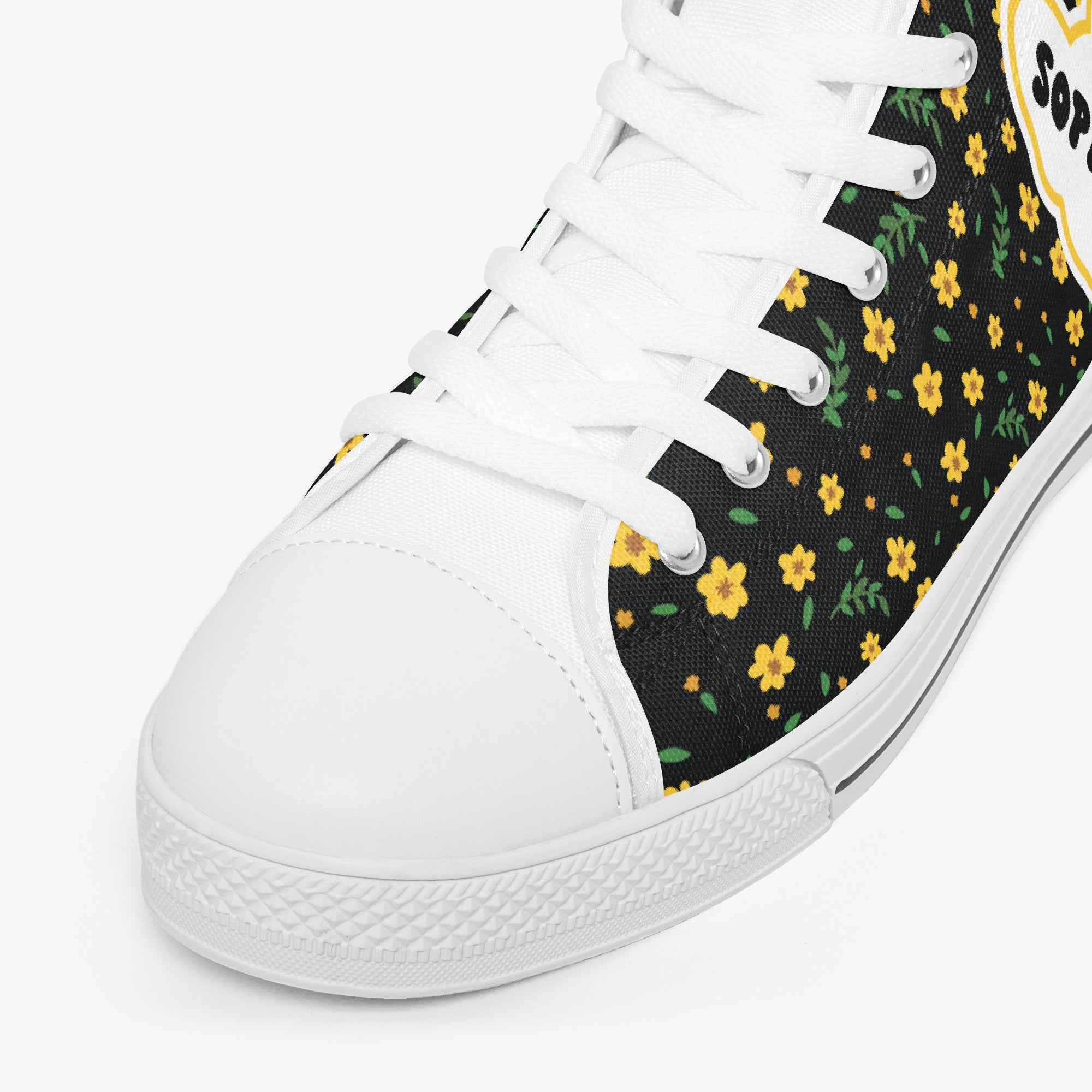 Classic High-top Canvas Shoes Frenchie Themed Wear | Trendy Style