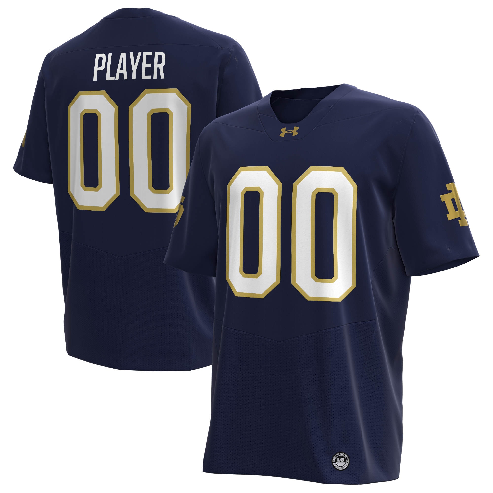 [NJP] Women's Notre Dame Fighting Irish NIL Pick-A-Player Replica Football Jersey - Navy