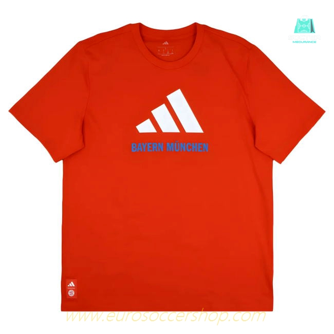 2025-2026 Bayern Munich Seasonal Graphic Tee (Red)