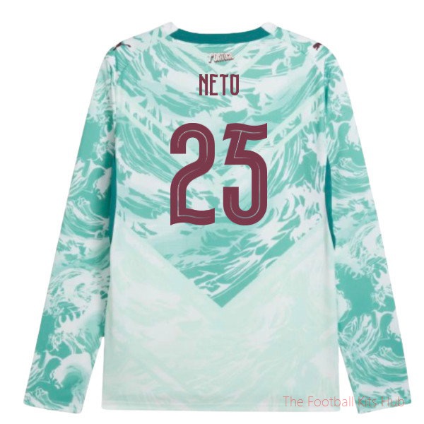 2026-2027 Portugal Long Sleeves Away Shirt (Neto 25)