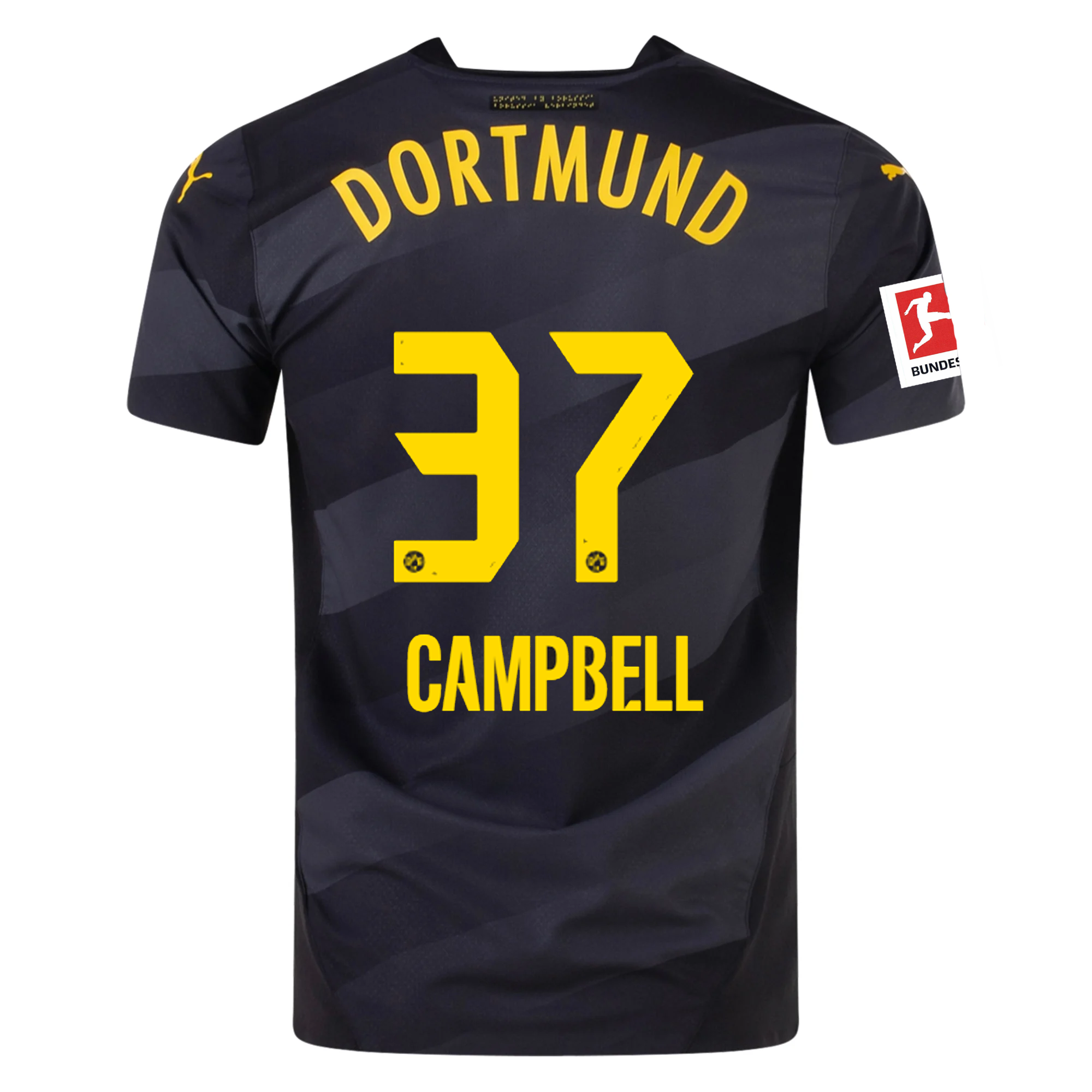 Borussia Dortmund Campbell 2024-2025 Bun Away Jersey – Authentic Shirt