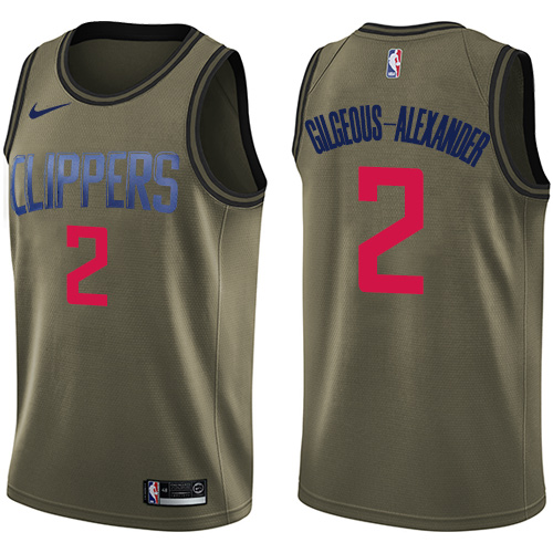 LAC Green Nike A. Clippers #2 NBA Jersey NBA Fan Apparel Basketball Jersey