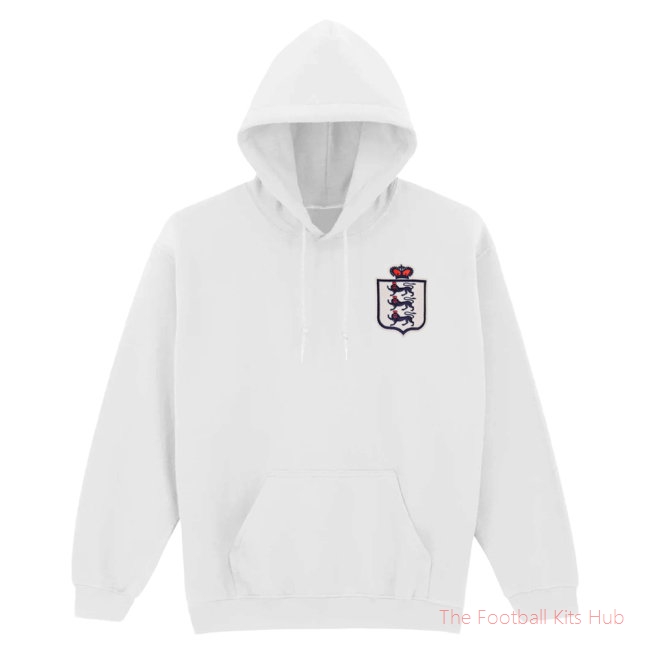 England National Team Embroidered Hoody (White)