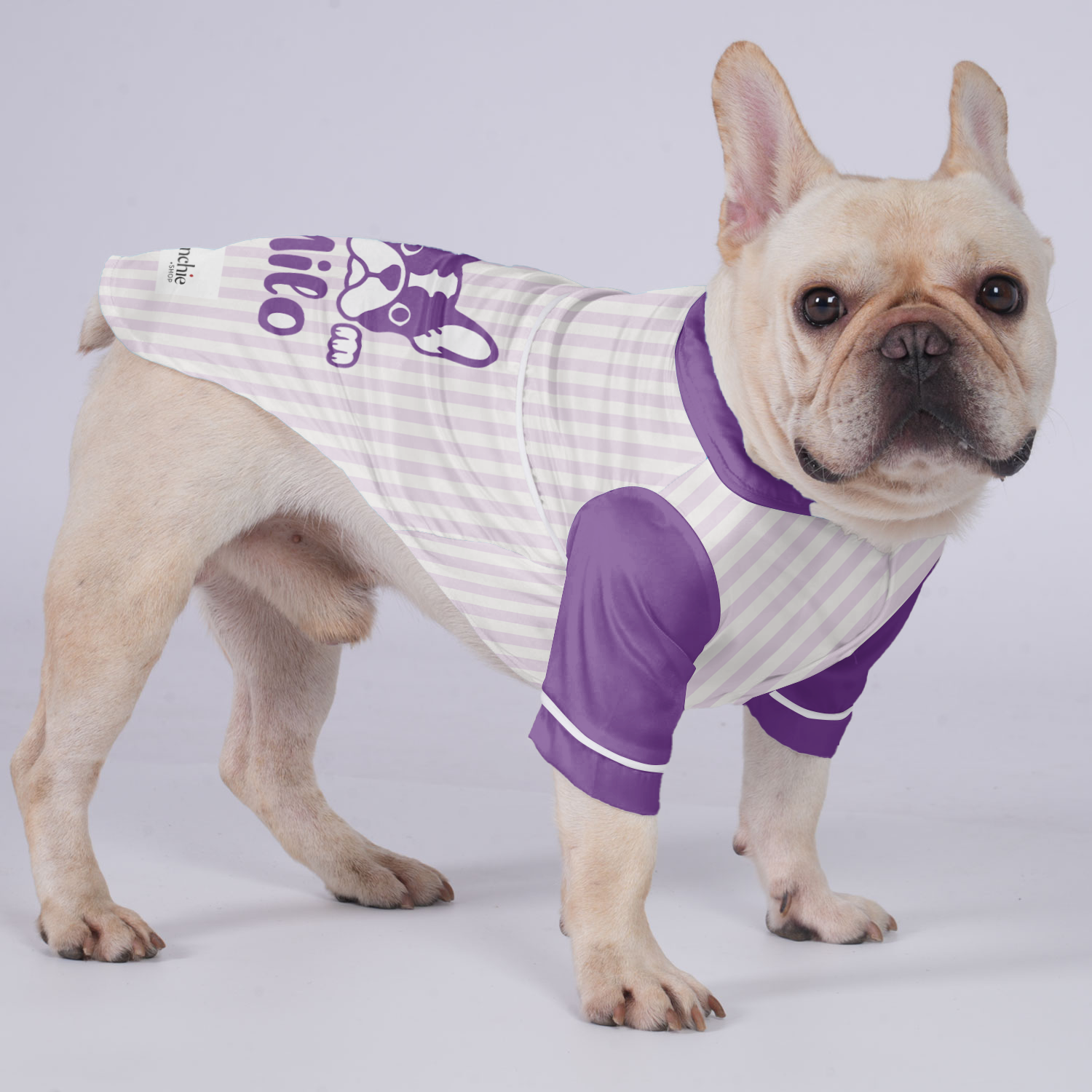 Bulldog Pajamas With Your Frenchie's Name Pet Gear | Breed-optimized