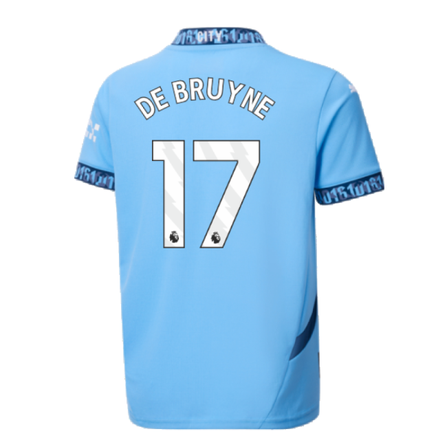 2024-20 Man City Home Football Kit De Bruyne #17 M S Kids