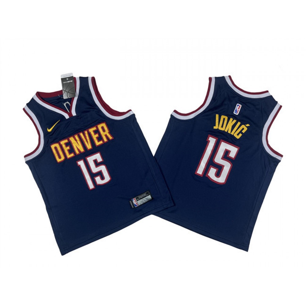 High-Quality Nikola Jokic15 Denver Nuggets Navy Jersey - - Fan Favorite