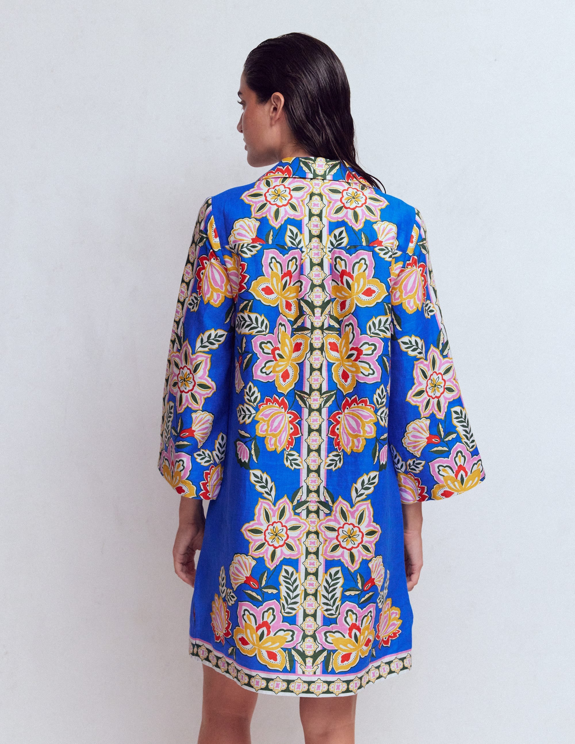 Carmen Linen Short Dress