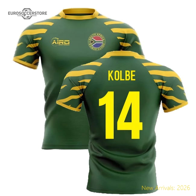 2025-2026 South Africa Springboks Home Concept Rugby Shirt (kolbe 14)